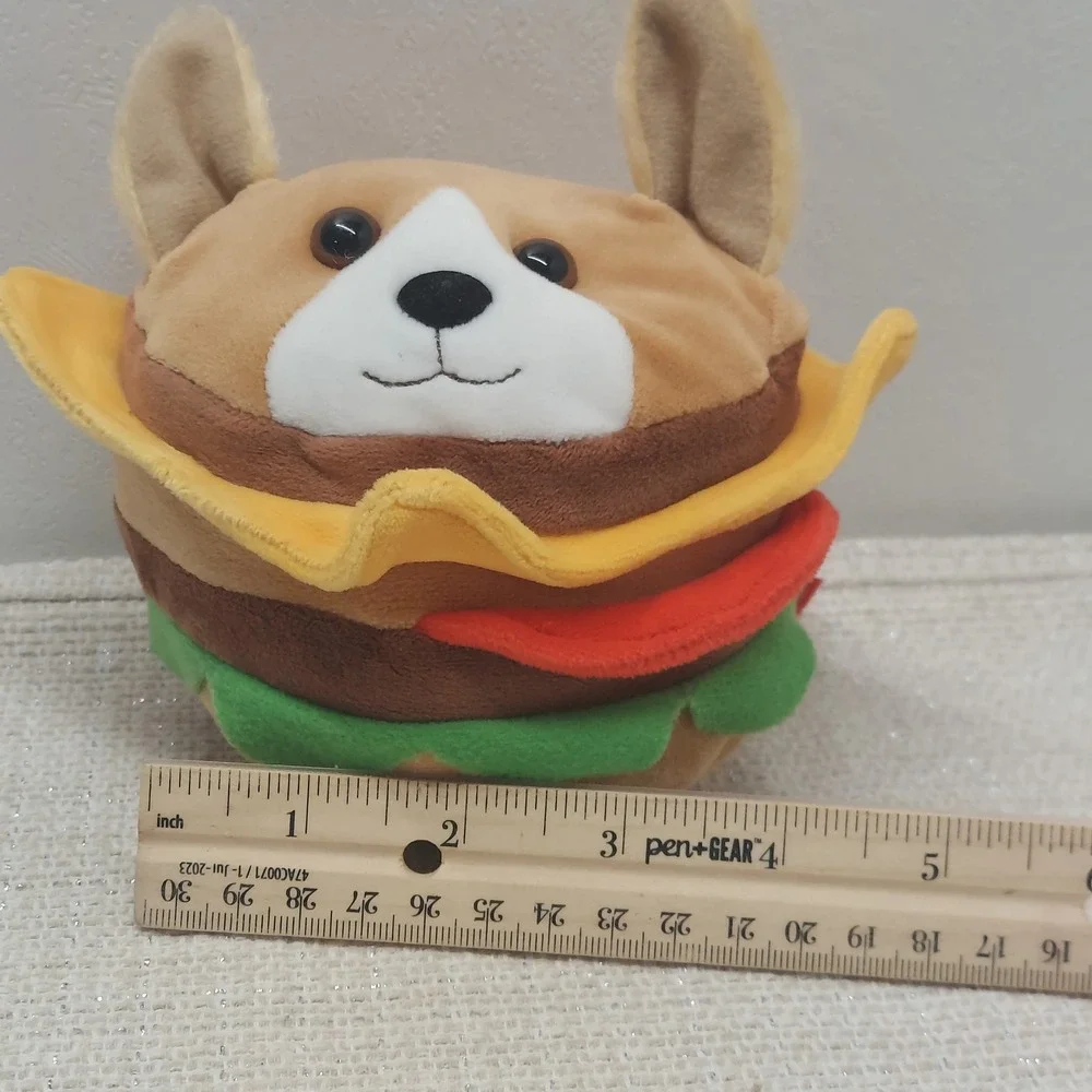 Douglas Cuddle Toys Corgi Burger Macaroon Plush Stuffed Animal